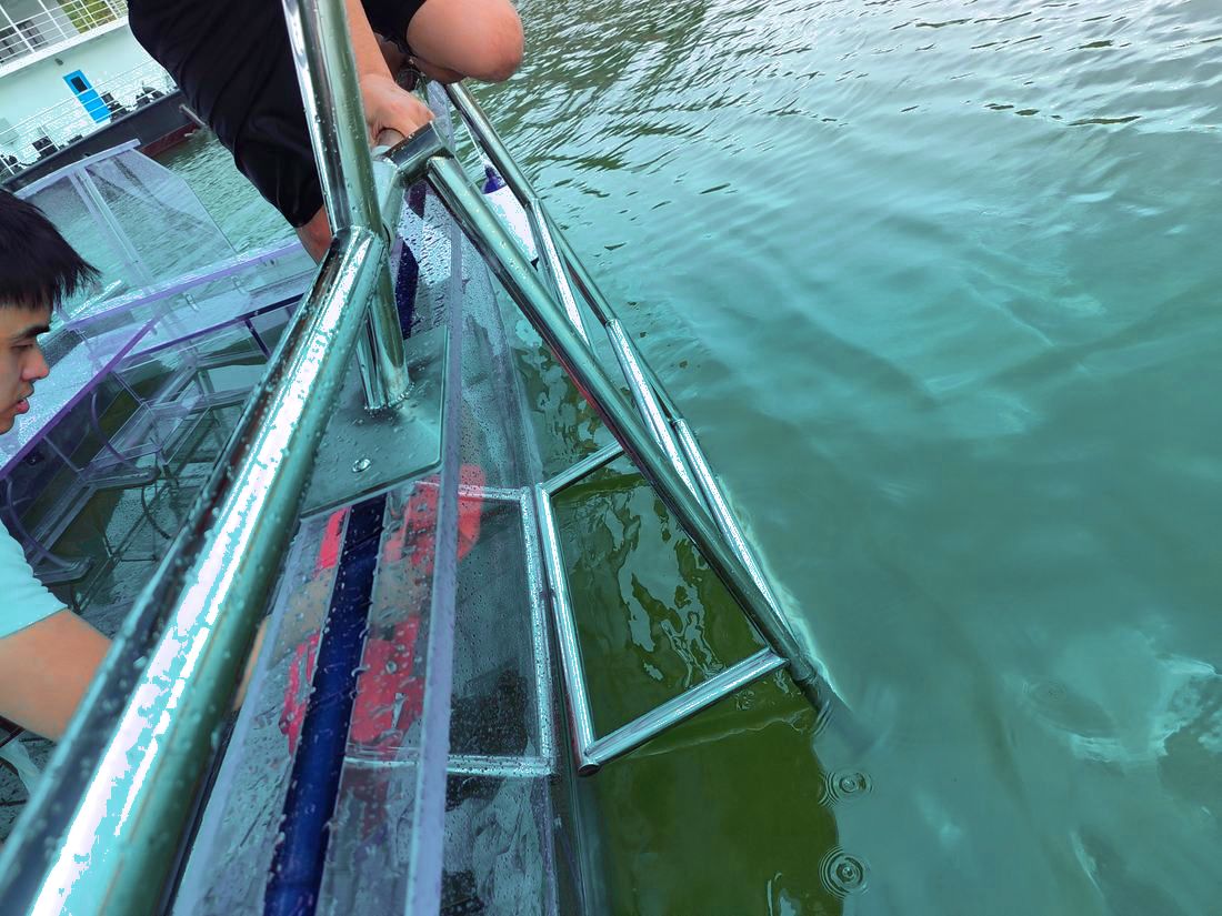 on the water